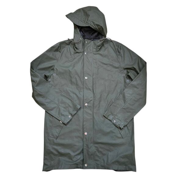 Samsøe Samsøe Other - Samsoe Samsoe mens medium Steely raincoat jacket full zip dark green